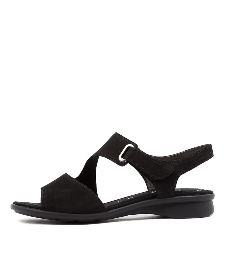 Gabor En Cuir Nubuck Noir Suraya